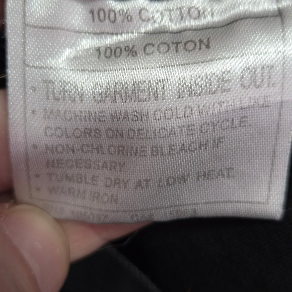 Ariat Button Down Long Sleeve Shirt Mens Size Medium Faded Black Cotton Twill - Picture 12 of 12